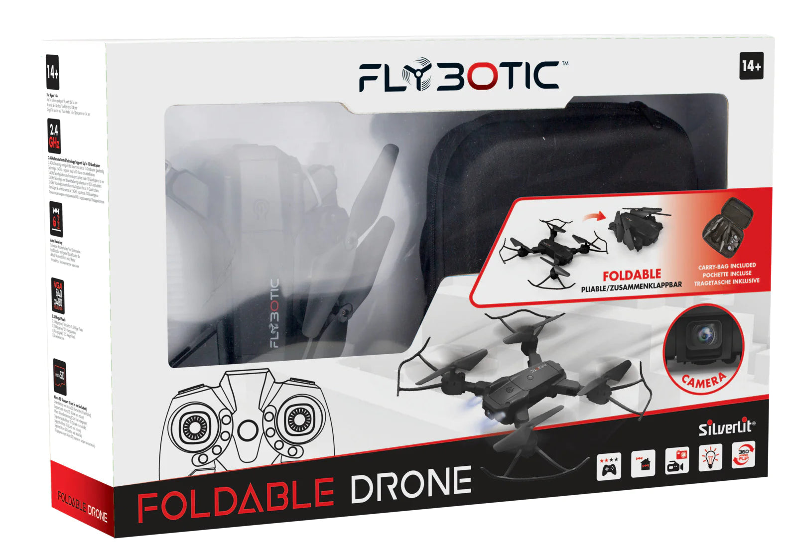 Silverlit Flybotic Foldable Drone req 3 x AAA batteries