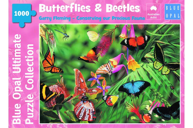 Blue Opal Australia Butterflies And Beetles 1000pc Puzzle