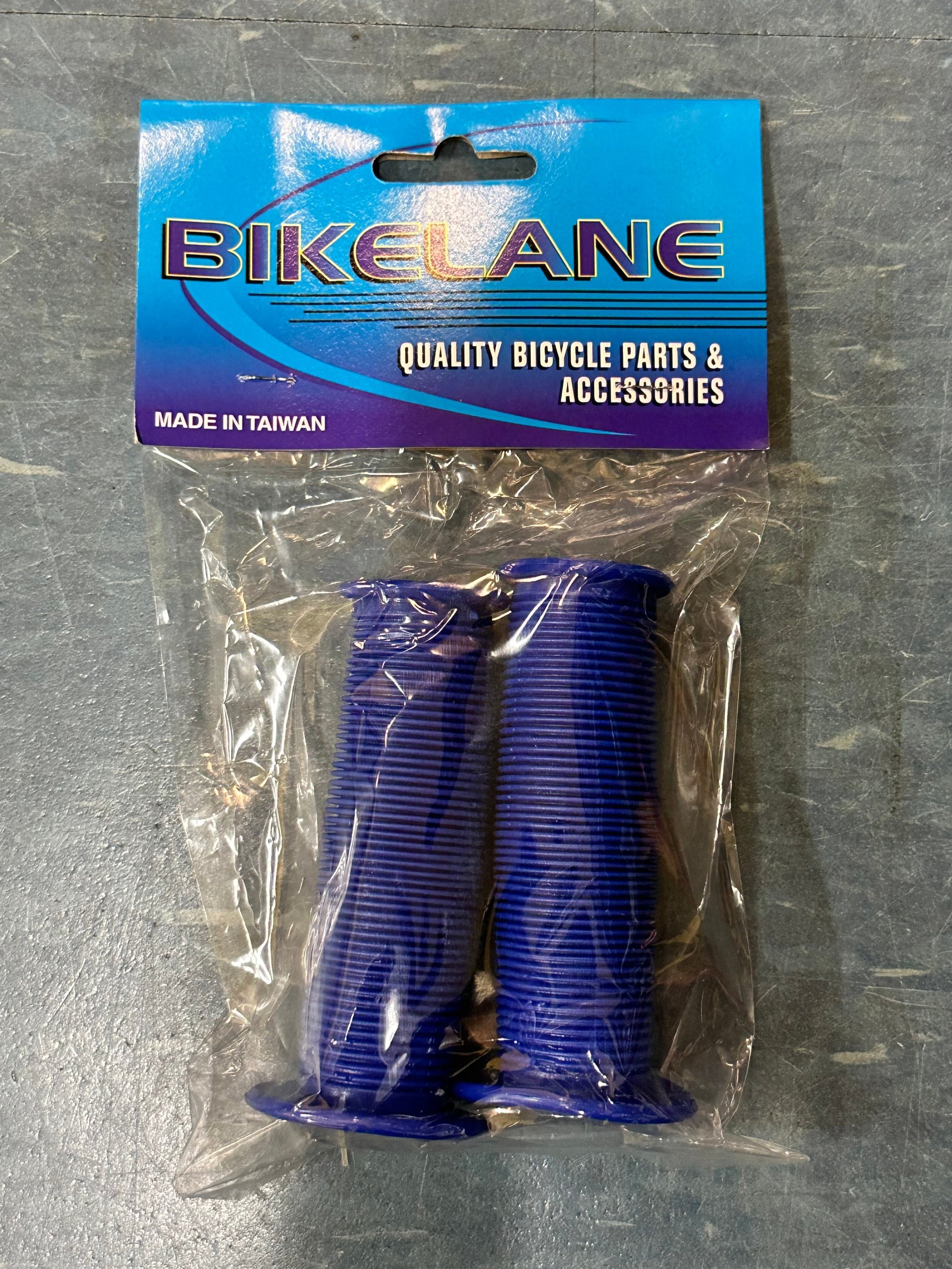 Bike Mushroom Handle Bar Grips Blue to fit 16inch bike