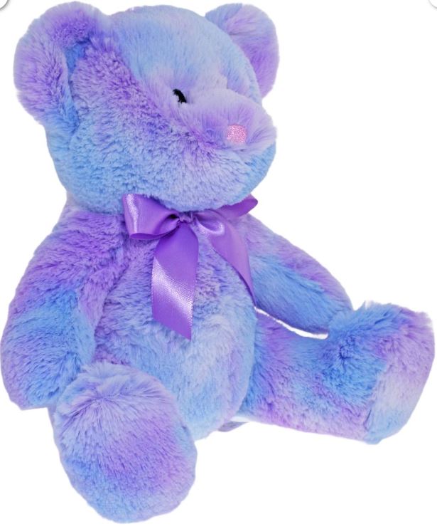 Plush Bear Blue / Purple TOBY