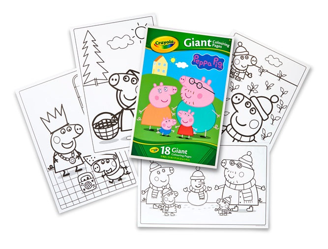 Crayola Giant Colouring Page Peppa Pig