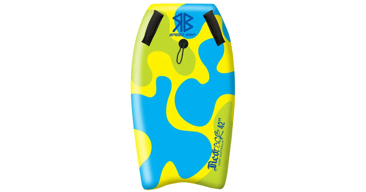 Redback Speed Grip Bodyboard with Handles 42in Yellow