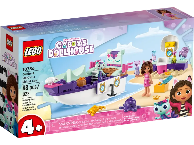 Lego 10786 Gabby's Dollhouse Gabby and MerCats Ship and Spa