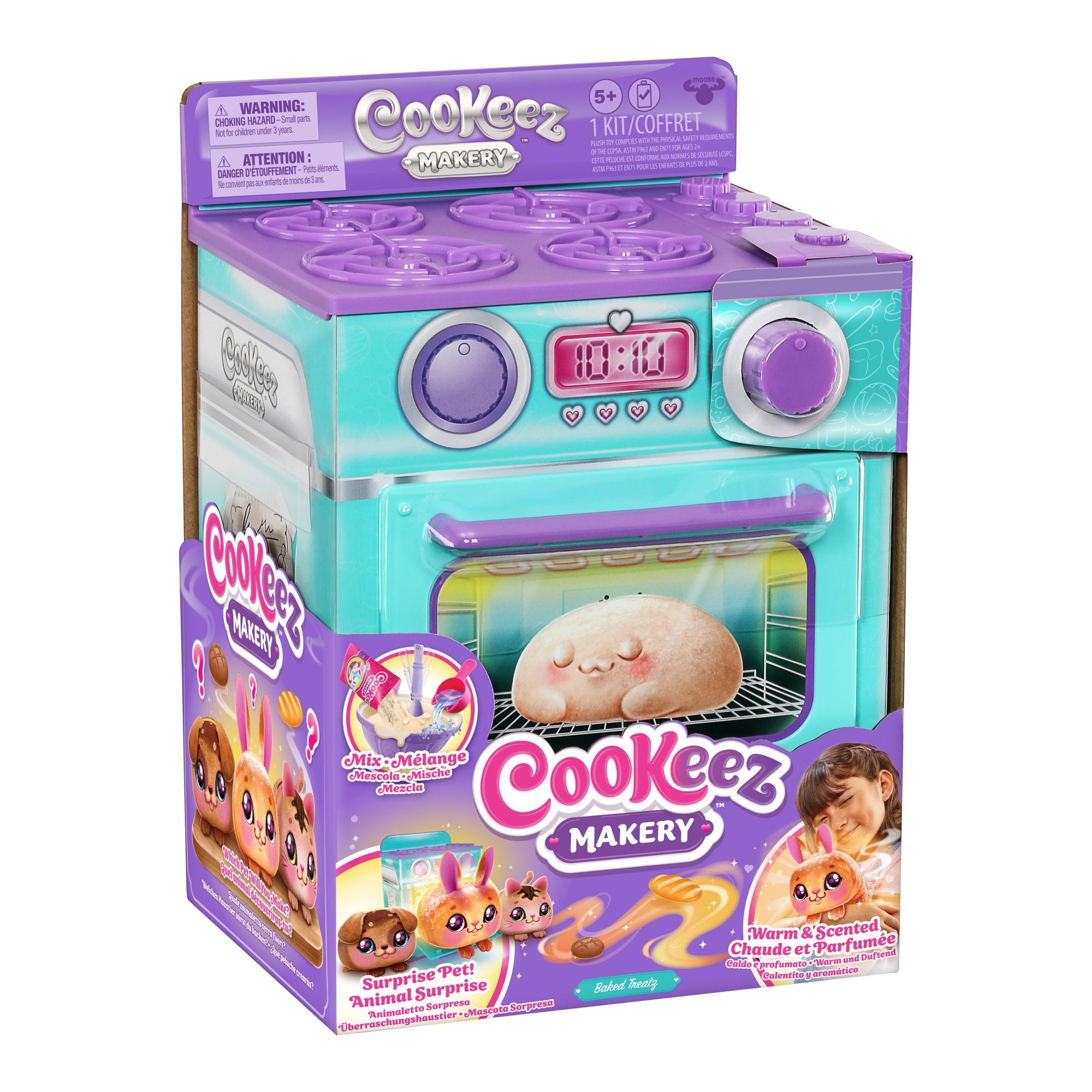 Cookeez Makery Oven Play Set Baked Treatz Bread batteries included