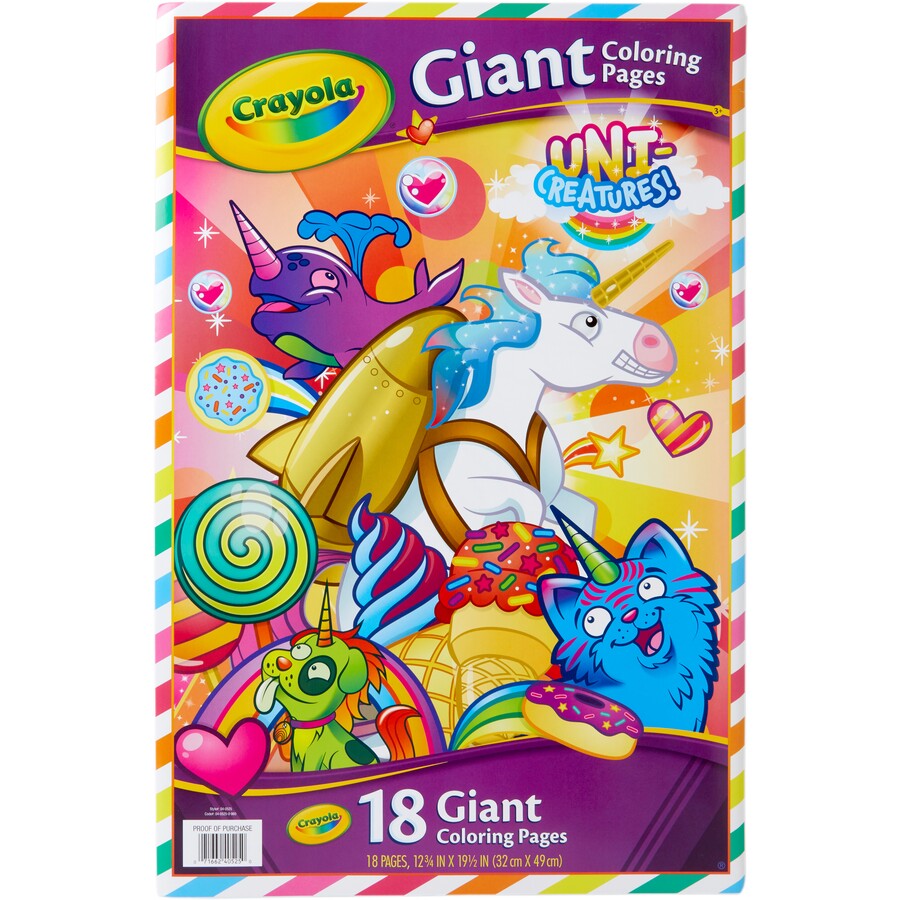Crayola Giant Colouring Pages Uni Creatures
