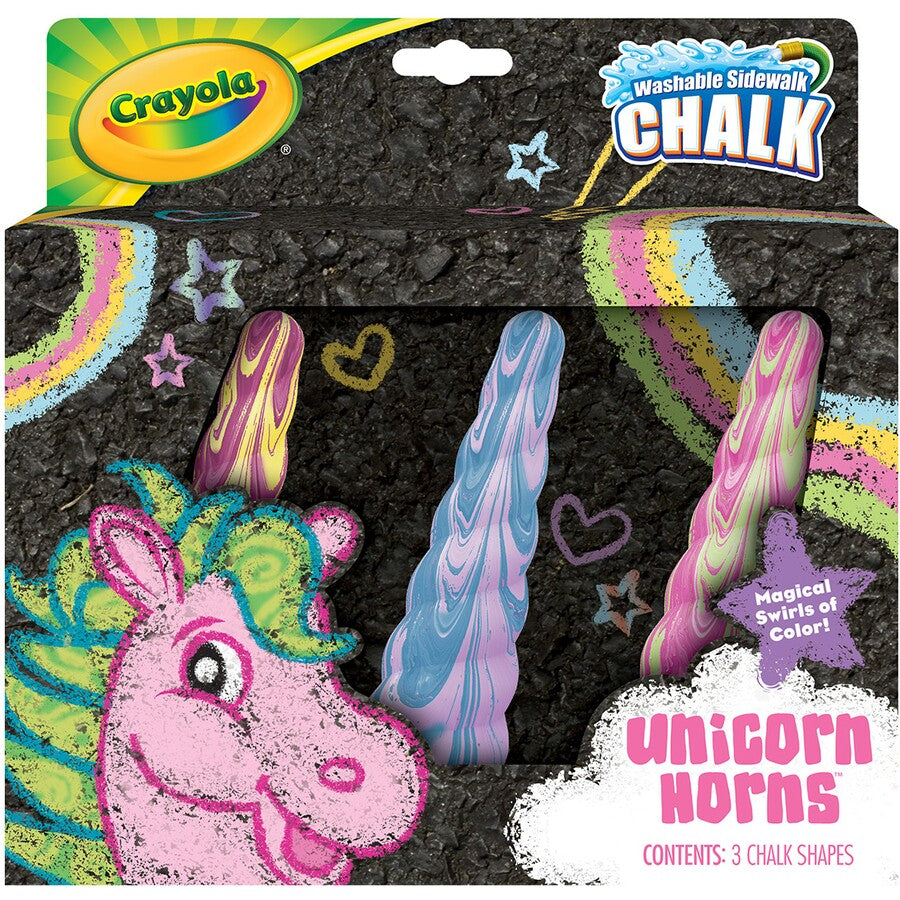 Crayola Unicorn Horns 3pk Chalk