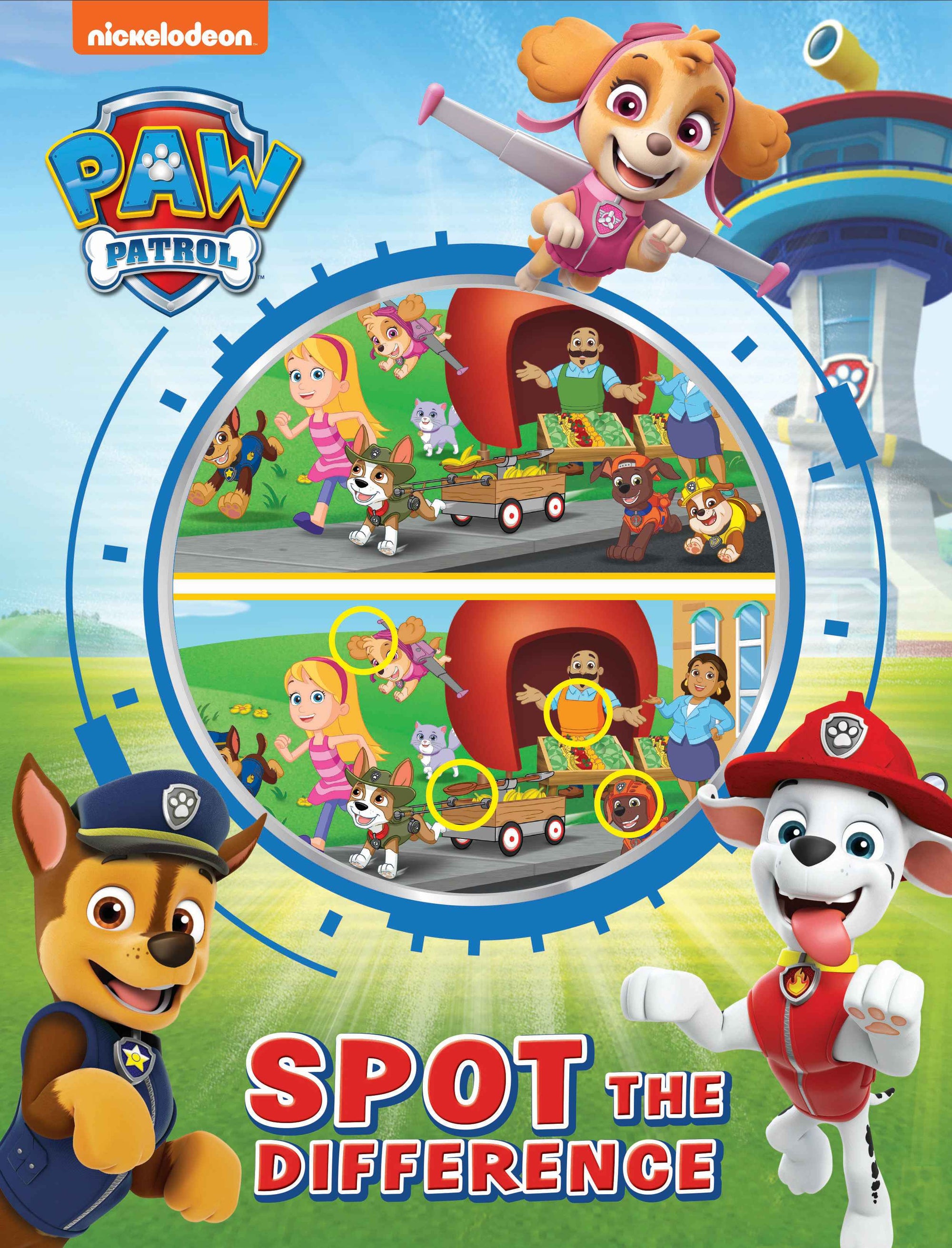 Paw Patrol Spot The Difference Book