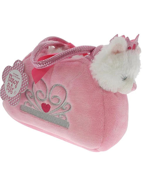Fancy Pals Princess Cat in Pink Crown Bag