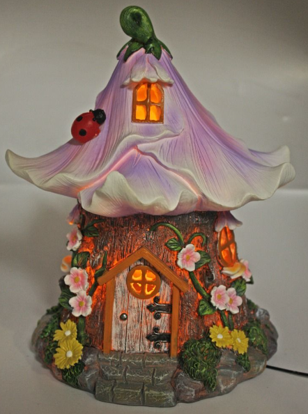 Chloe's Garden Fairy Night light Purple Flower House Plug In