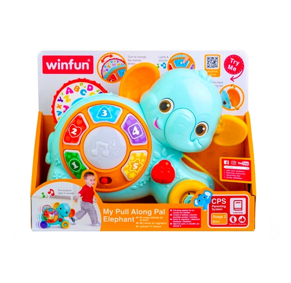 Winfun My Pull Along Pal Elephant Demo Batteries Included