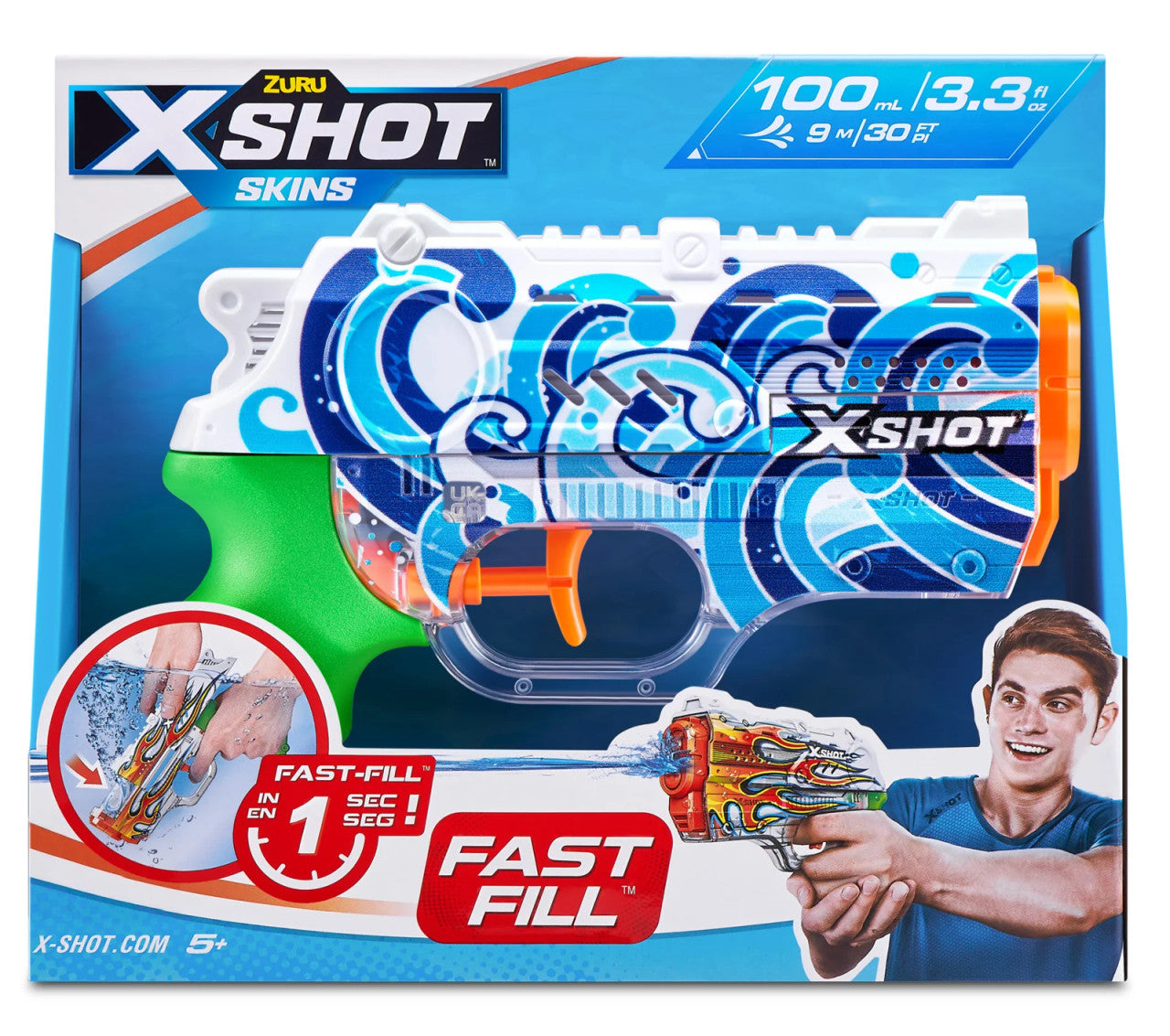 Zuru XSHOT Fast Fill Skins Water Gun Nano Hydra