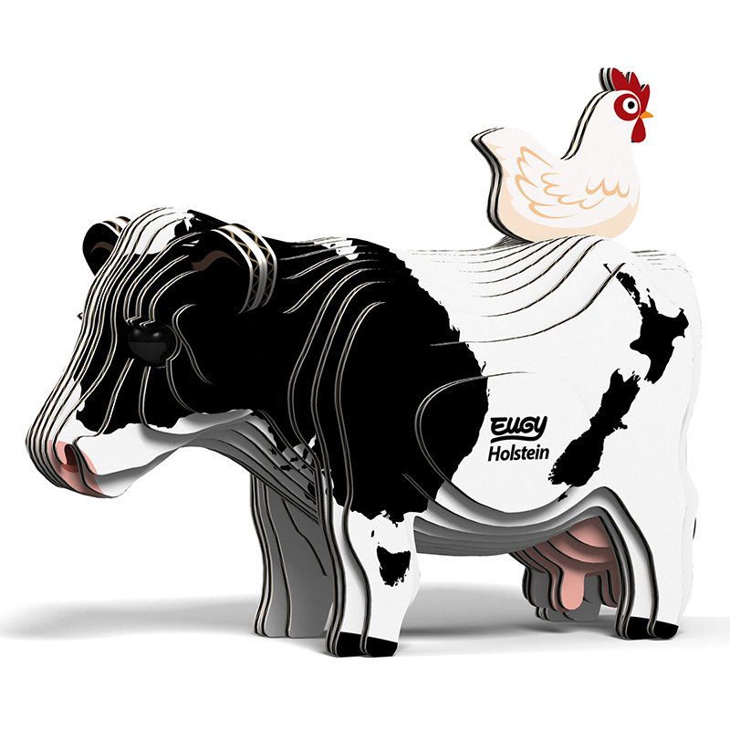Eugy Cardboard Model Kit Holstein Friesian Cow