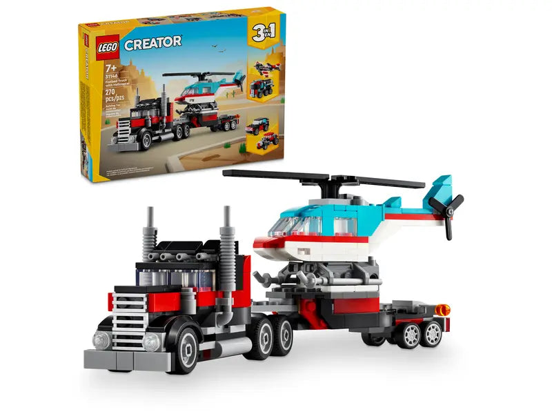 Lego 31146 Creator Flatbed Truck with Helicopter