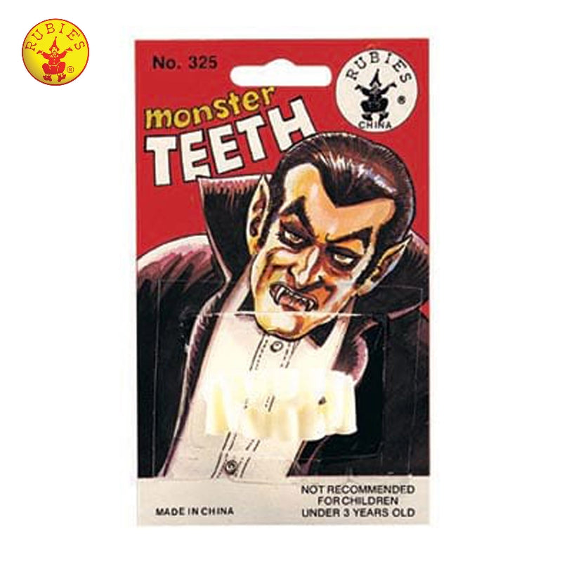 Monster Teeth White on Card