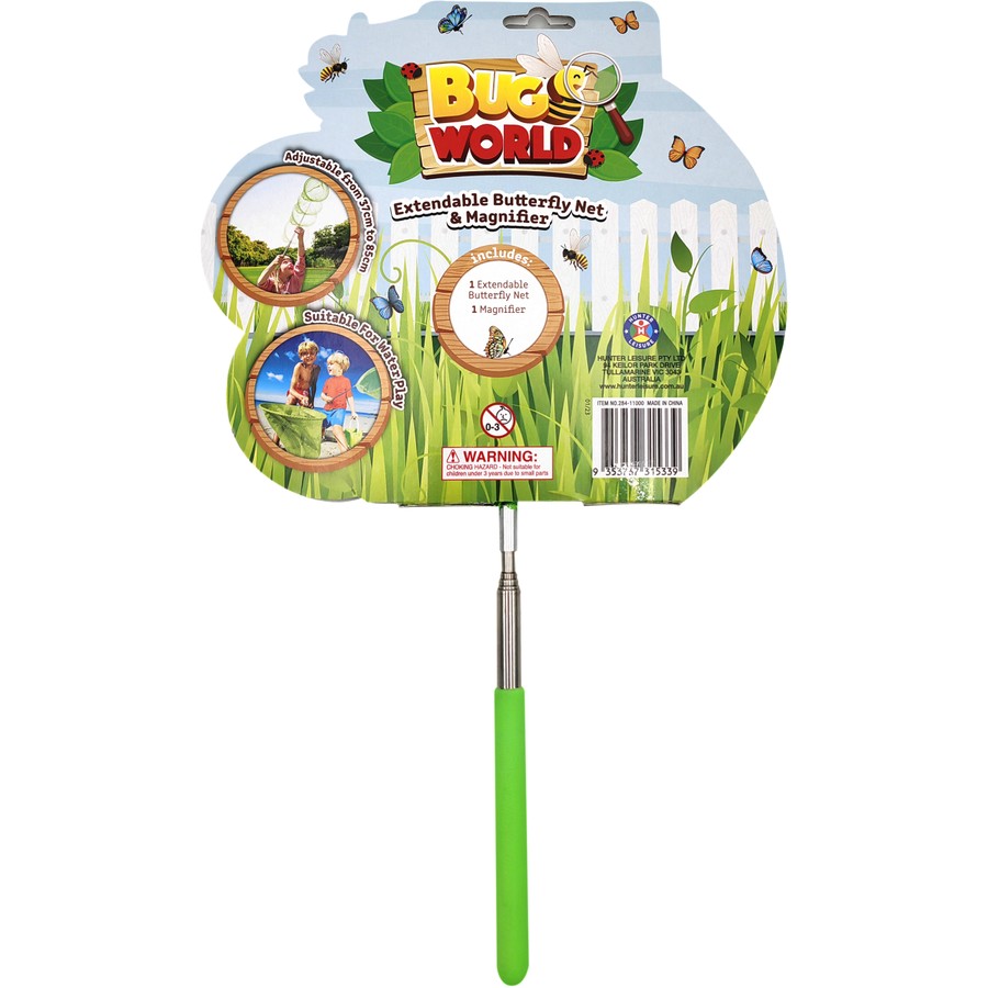 Bugs World Telescopic Butterfly Net with Magnifier