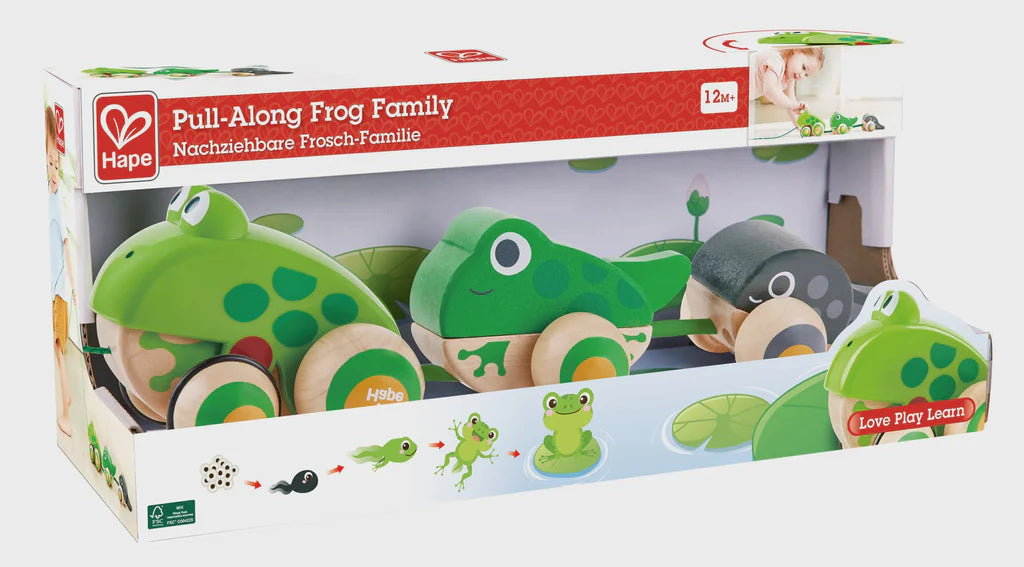 Hape Pull Along Frog Family