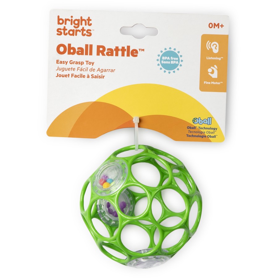 Bright Starts Oball Rattle Ball Asstd Cols