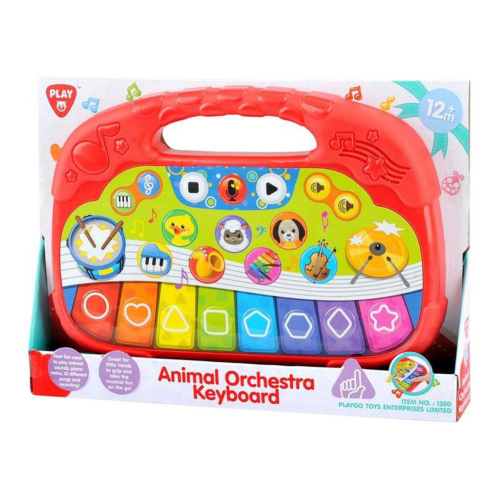 PLAYGO TOYS ENT. LTD. Animal Orchestra Keyboard B/O Included 2AAA