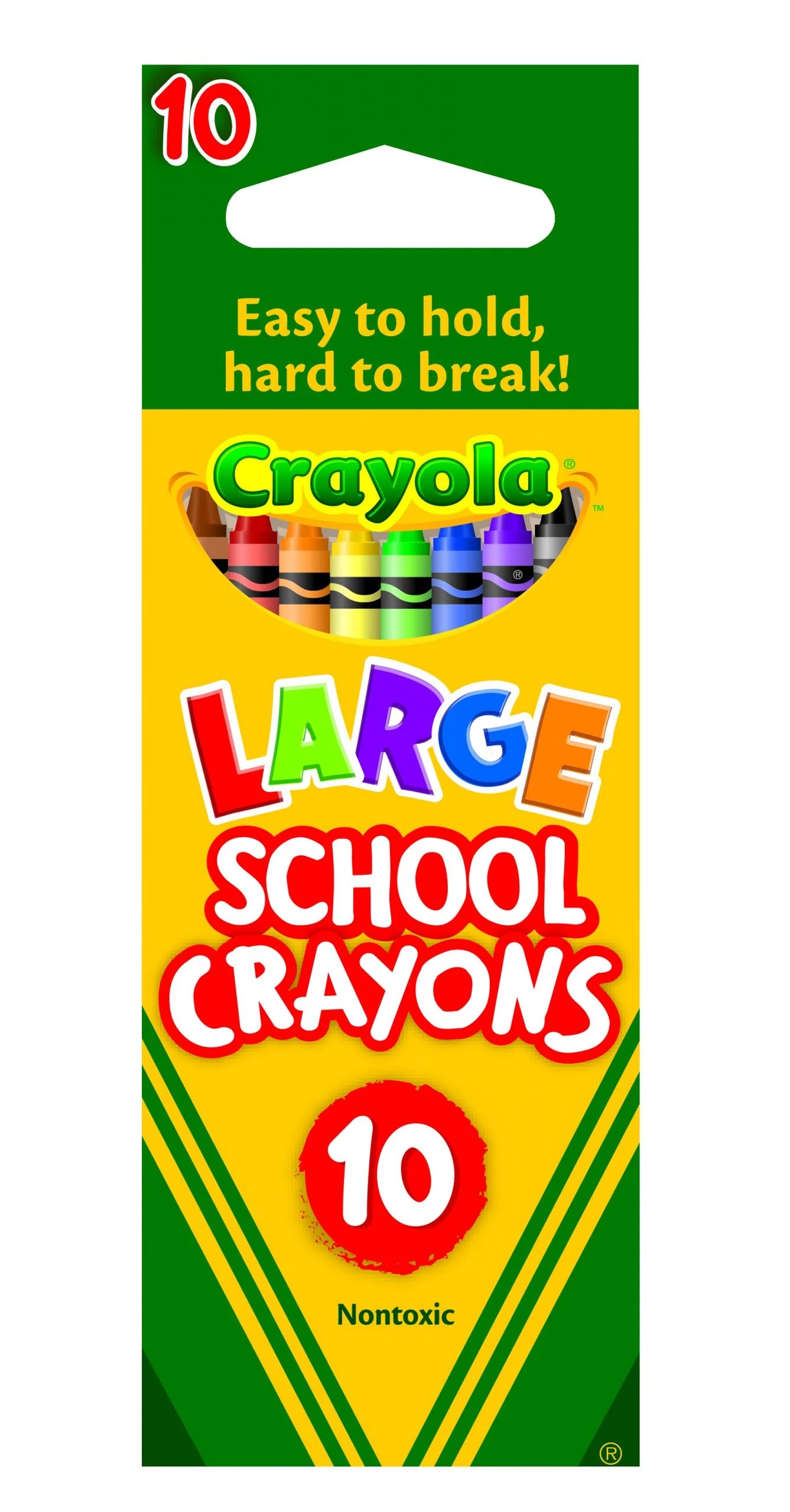 Crayola Large School Crayons 10pk