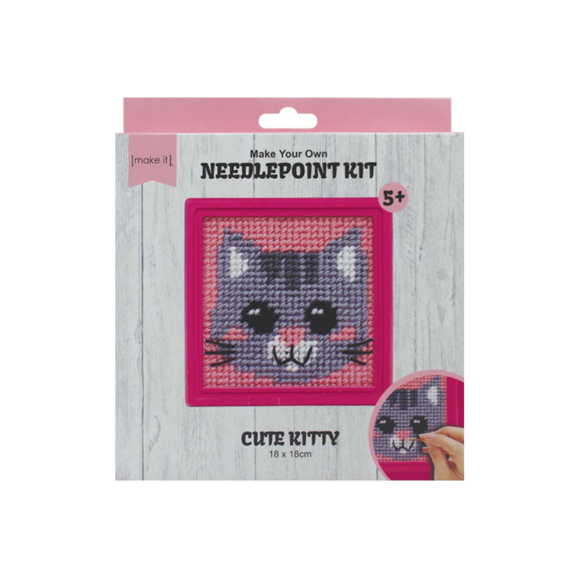 Make It Make Your Own Needlepoint Kit Cute Kitty