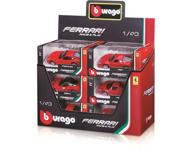 Burago 1/43 Ferrari Race & Play Collection Assorted