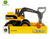 John Deere Construction Yellow Excavator 38cm