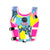 Wahu Swim Vest Small Aqua / Yellow / Pink