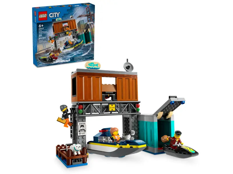 Lego 60417 City Police Speedboat and Crooks Hideout
