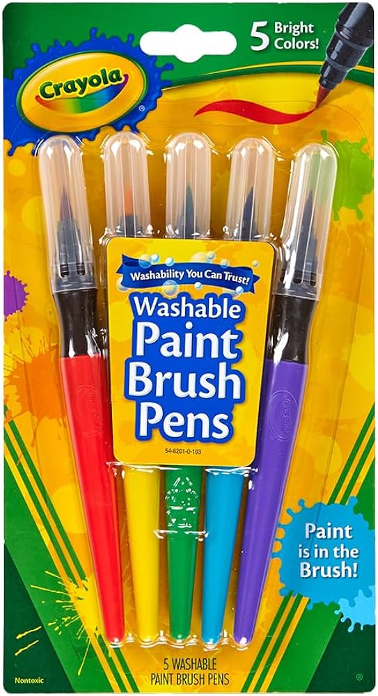 Crayola 5 Paint Brush Pens - Classic