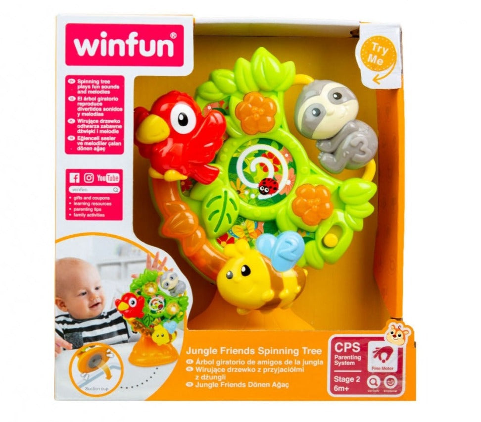 Winfun Jungle Friends Spinning Tree Demo Batteries Included