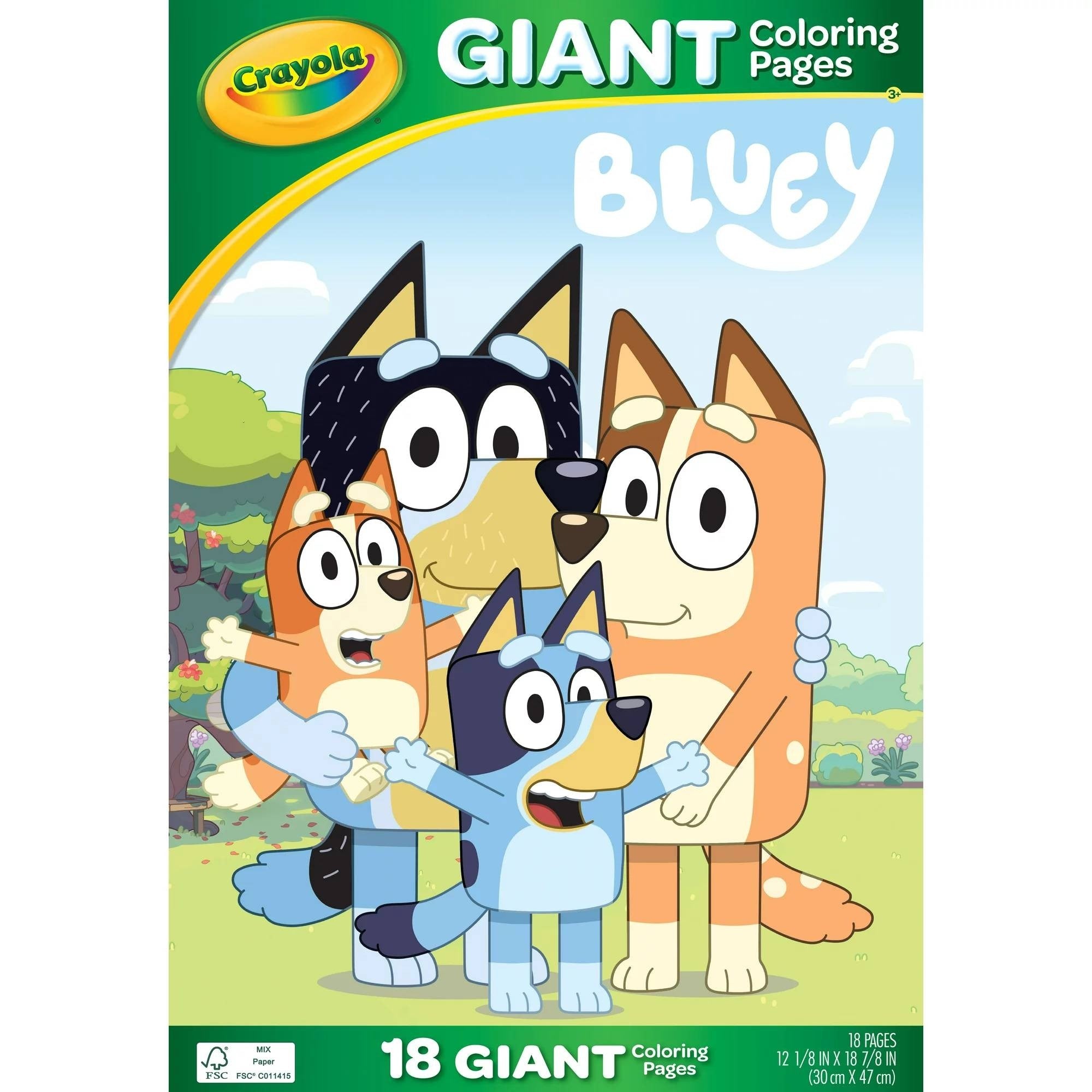 Crayola Giant Colouring Pages Bluey