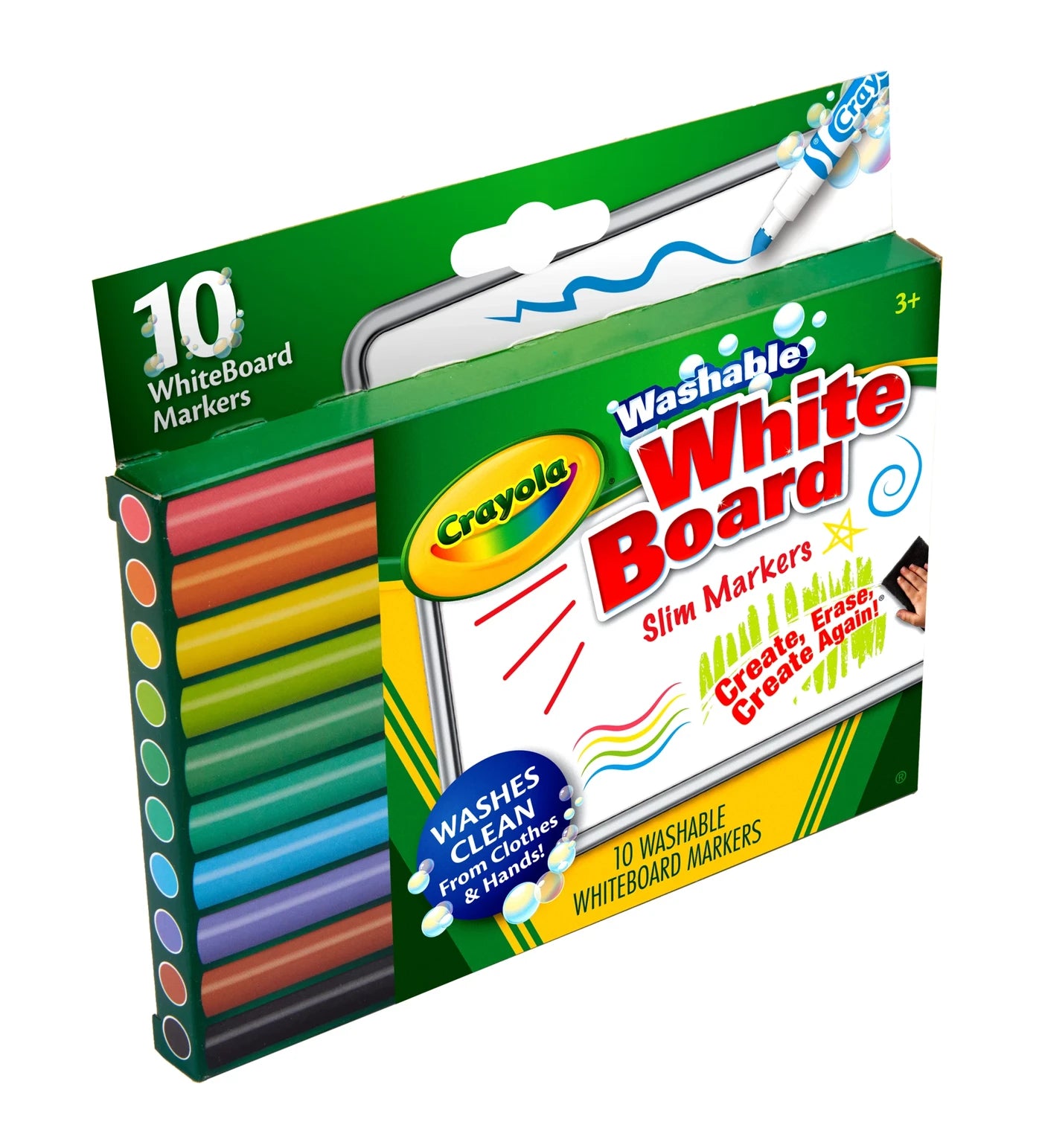 Crayola Washable Whiteboard Slim Markers 10pk