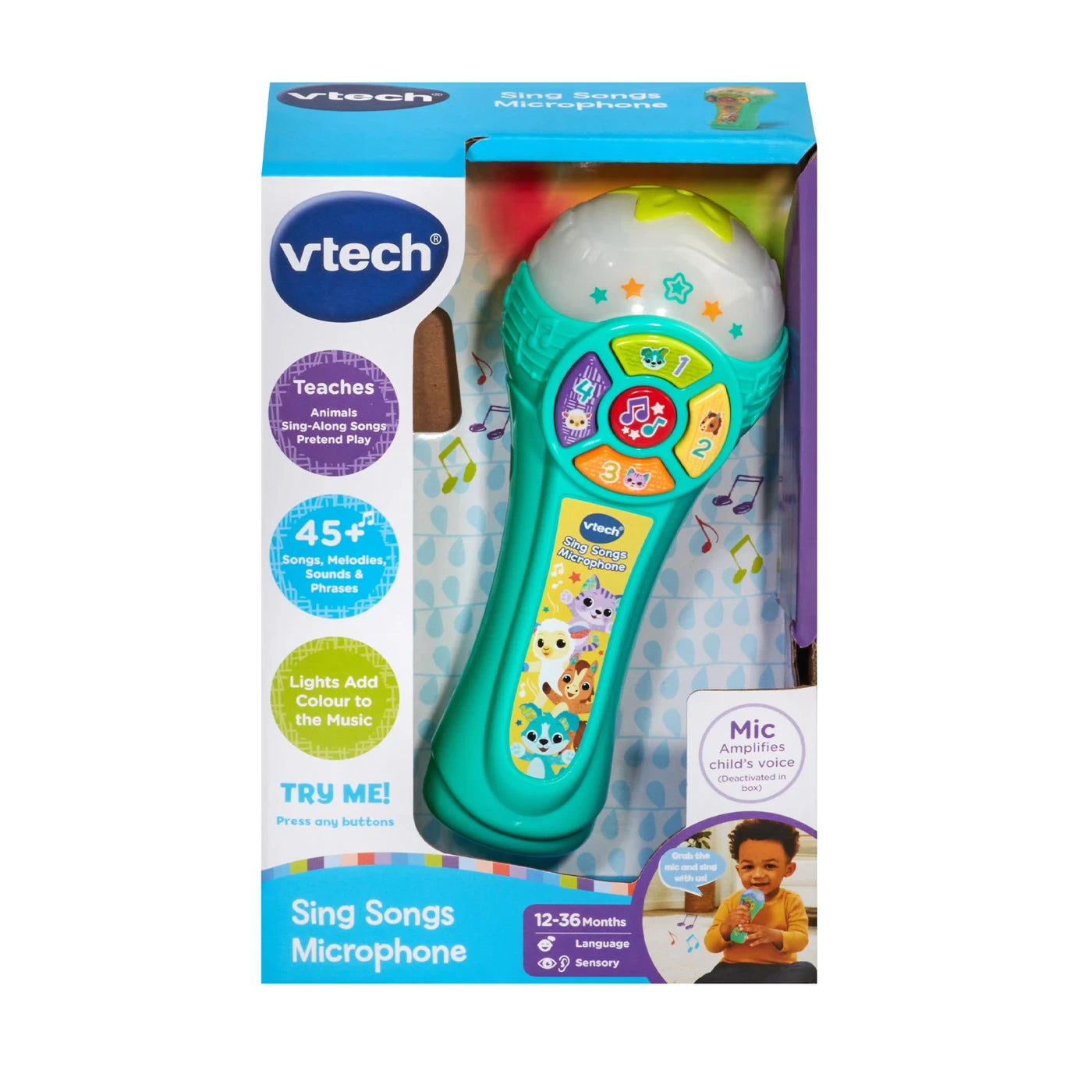 Vtech Sing Songs Microphone 2 x AAA demo batteries included