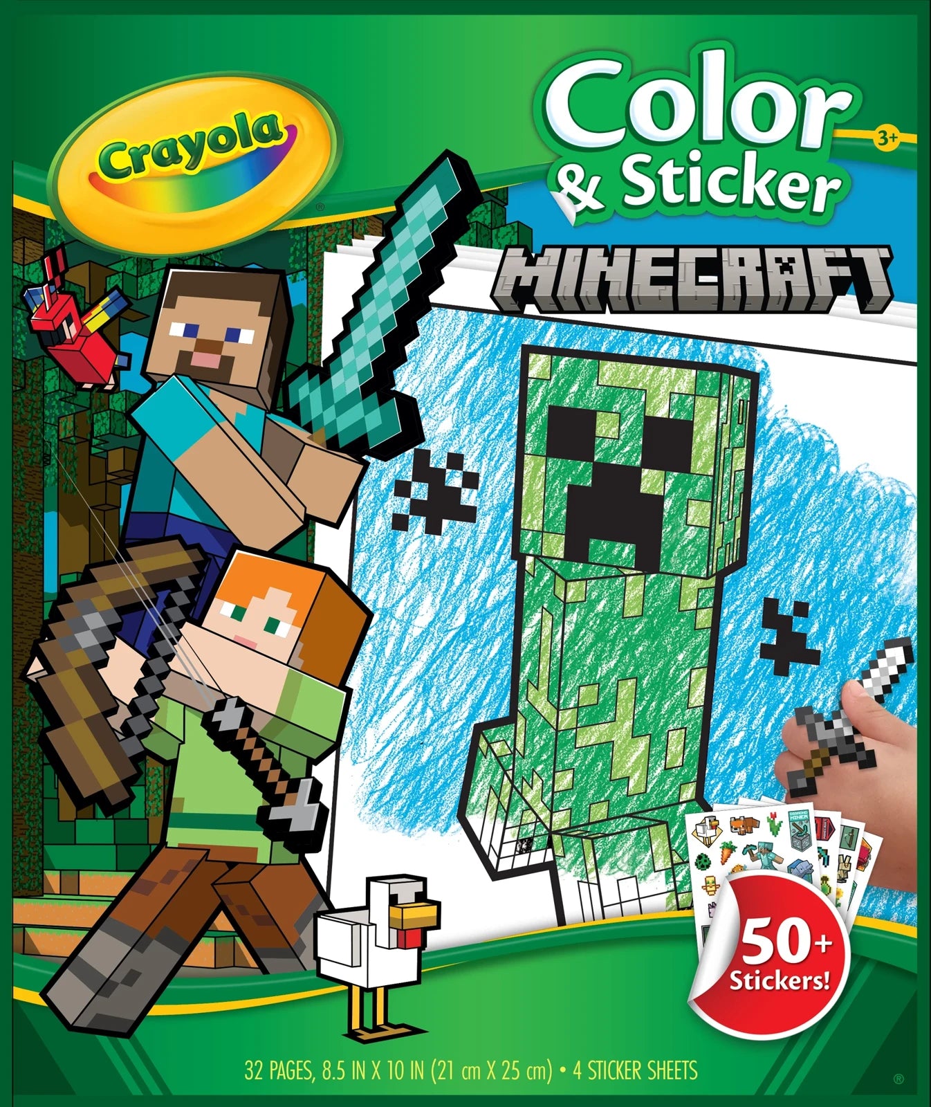 Crayola Color & Sticker Book Minecraft