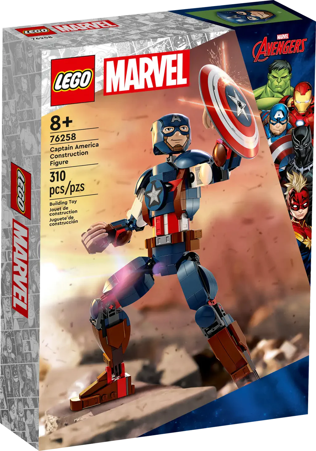 Lego 76258 Super Heroes Marvel Captain America Construction Figure
