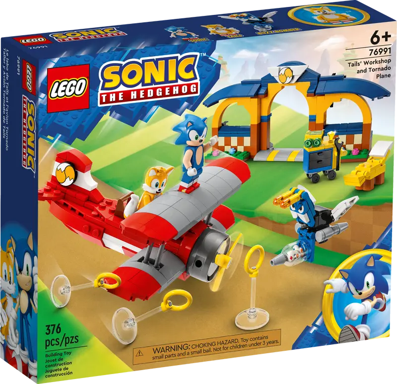 Lego 76991 Sonic The Hedgehog Tails Workshop and Tornado Plane