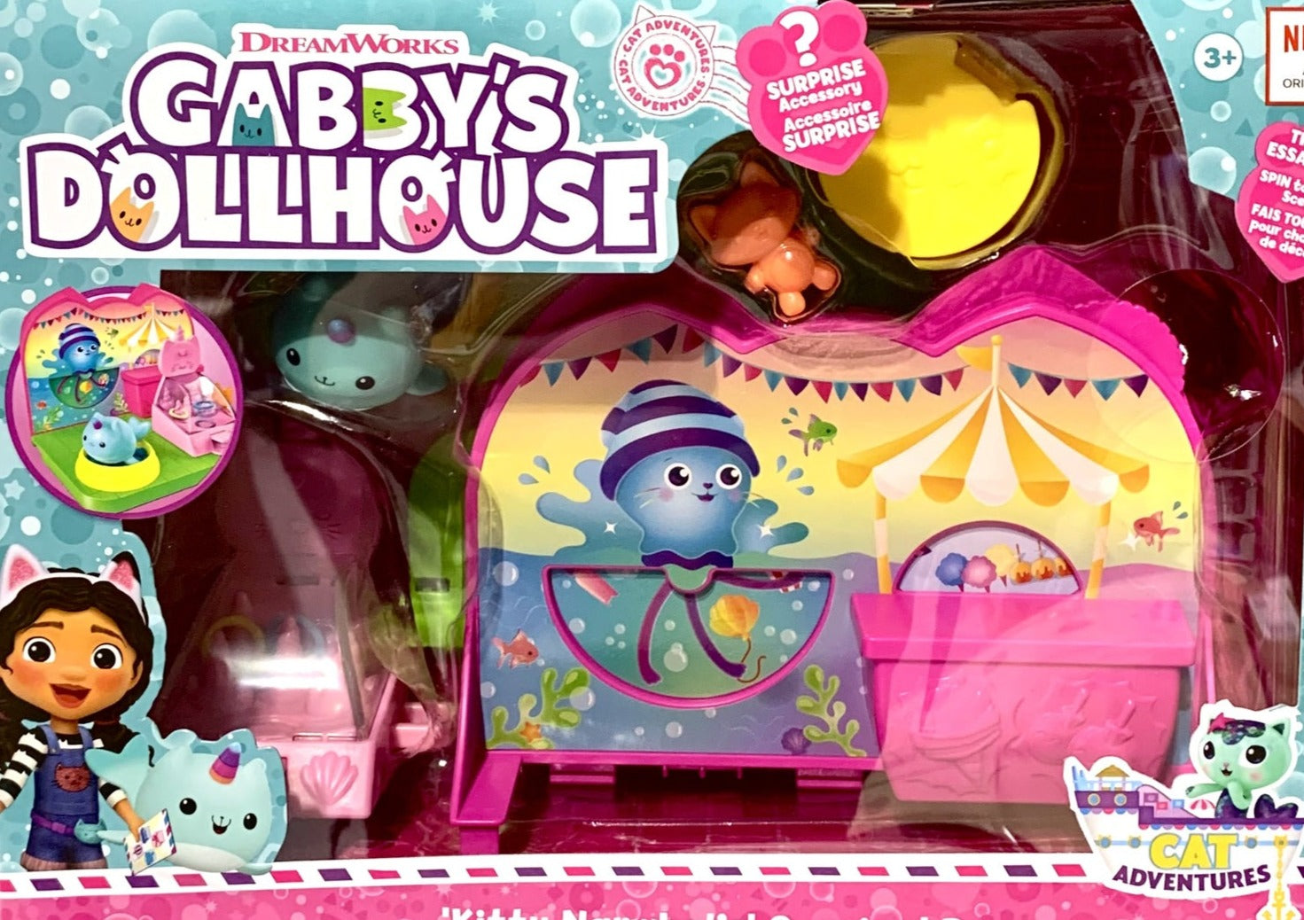 Gabby's Dollhouse Deluxe Room Set Kitty Narwhals Carnival Room