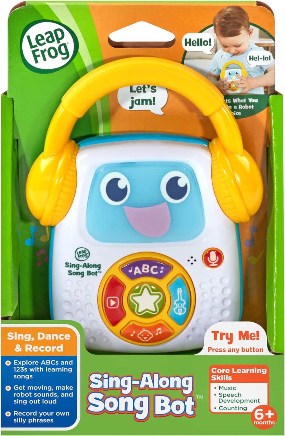 Leap Frog Sing A Long Song Bot 3 x AAA demo batteries included