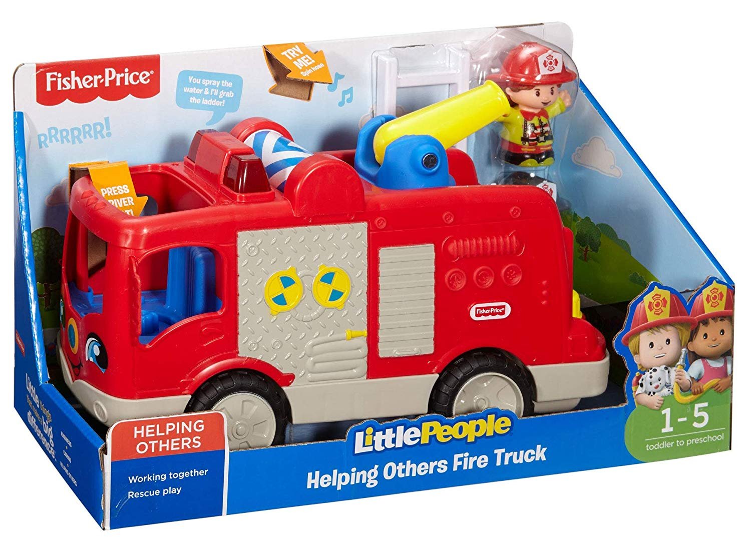 Fisher Price Little People Large Lead Vehicles Fire Truck