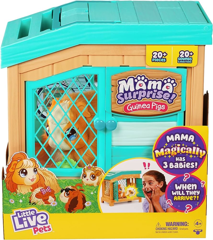 Little Live Pets S1 Mama Surprise Guinea Pig Playset req 6 x AAA batteries