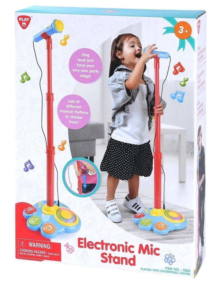 PLAYGO TOYS ENT. LTD. Electronic Mic Stand req 4 x AA batteries