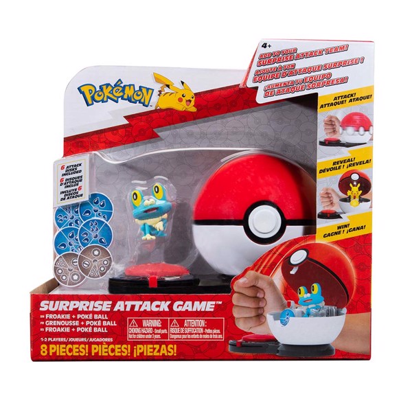 Pokemon Surprise Attack Game Froakie and Poke Ball