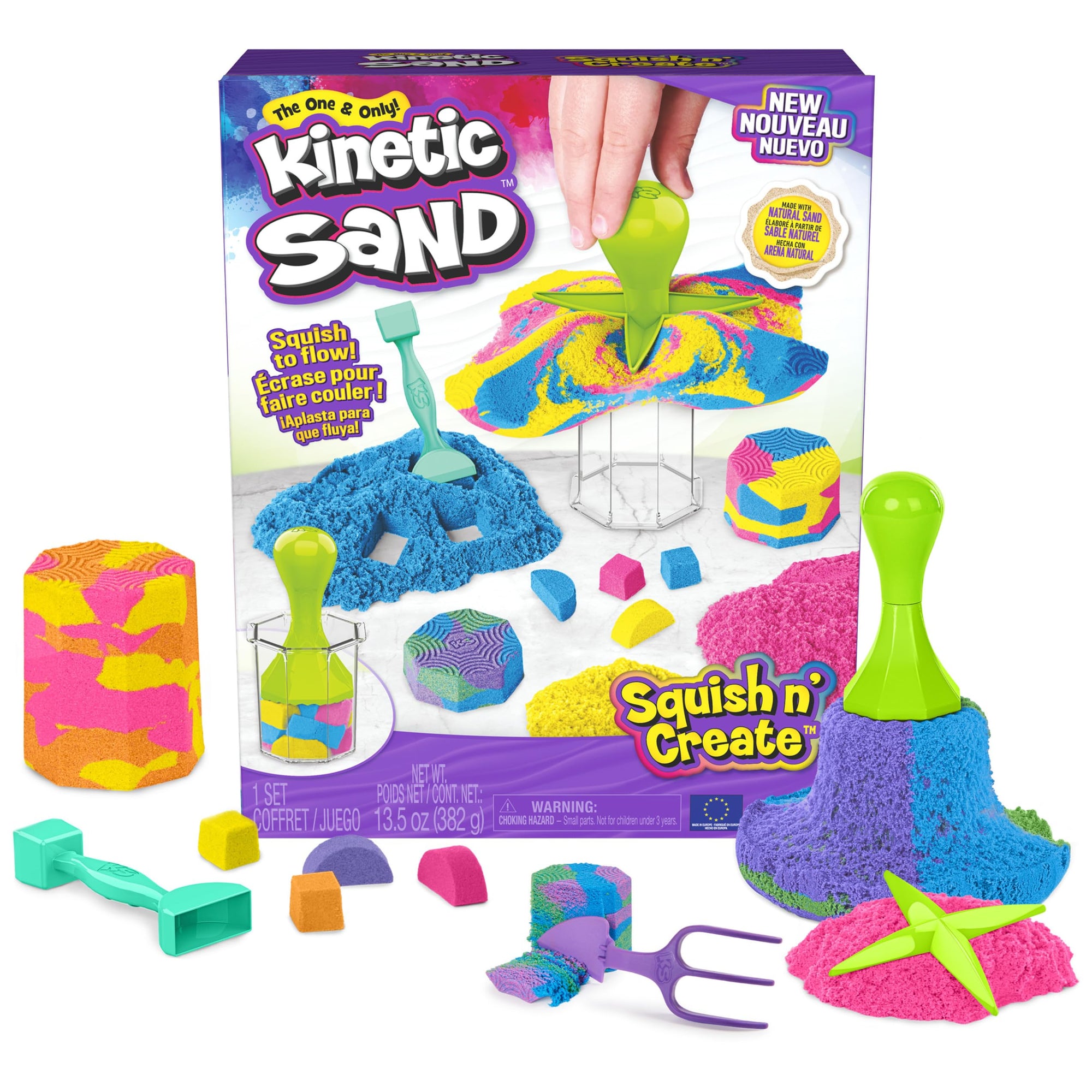 Kinetic Sand Squish N Create Playset