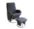 Diva Feeding Glider Chair and Ottoman Charcoal Fabric