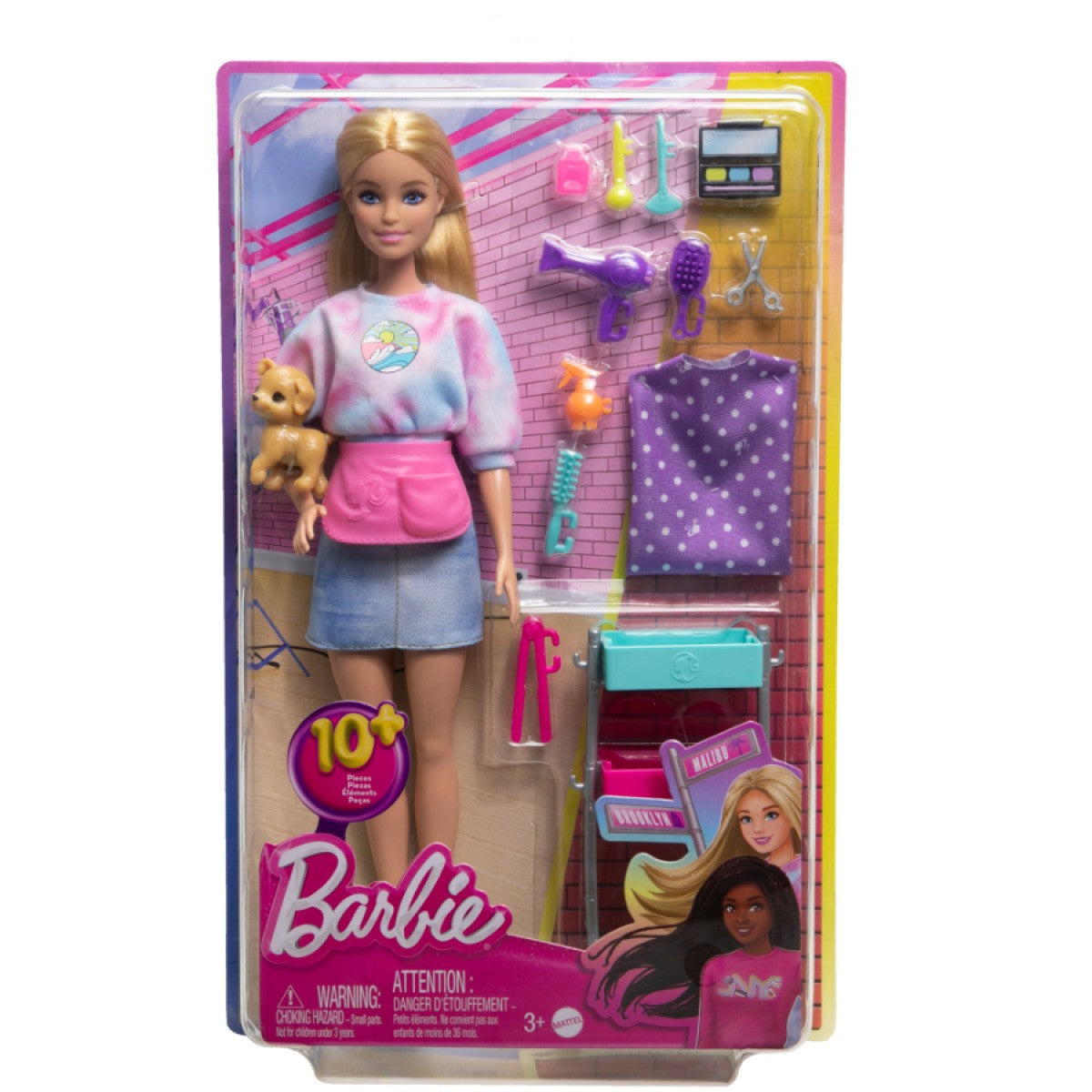 Barbie Malibu Stylist Doll with Dog and Accessories