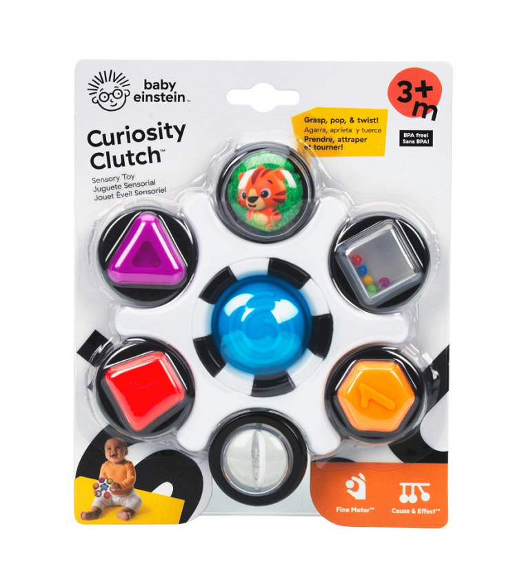 Baby Einstein Curiosity Clutch Twist & Pop Sensory Toy