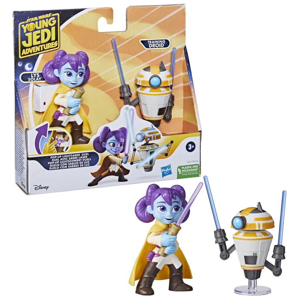 Star Wars Young Jedi Adventures Lys Solay and Training Droid Figure Pack