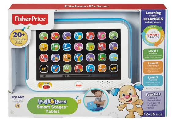 Fisher Price Laugh and Learn Smart Stages Tablet Blue