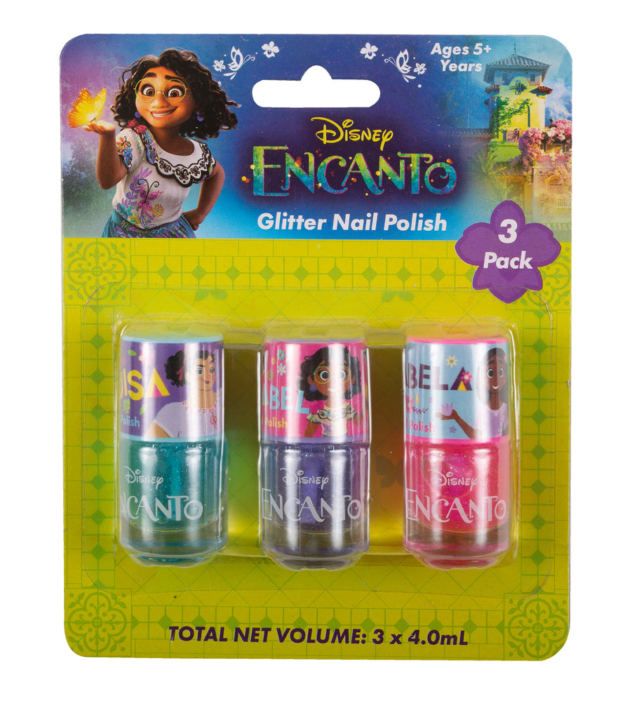 Encanto Glitter Nail Polish 3pk