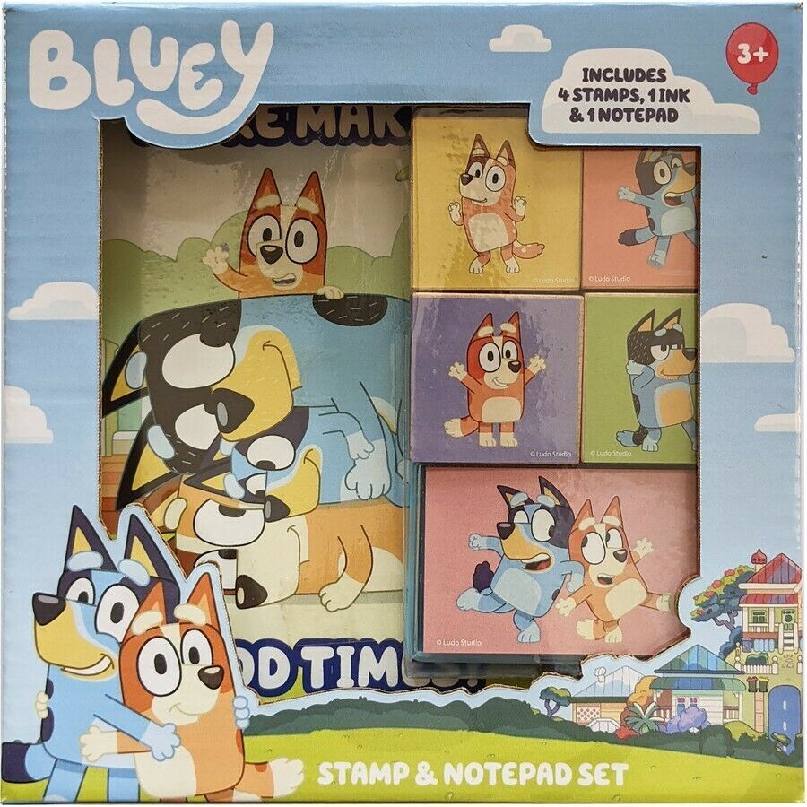 Bluey Stamp and Notepad set
